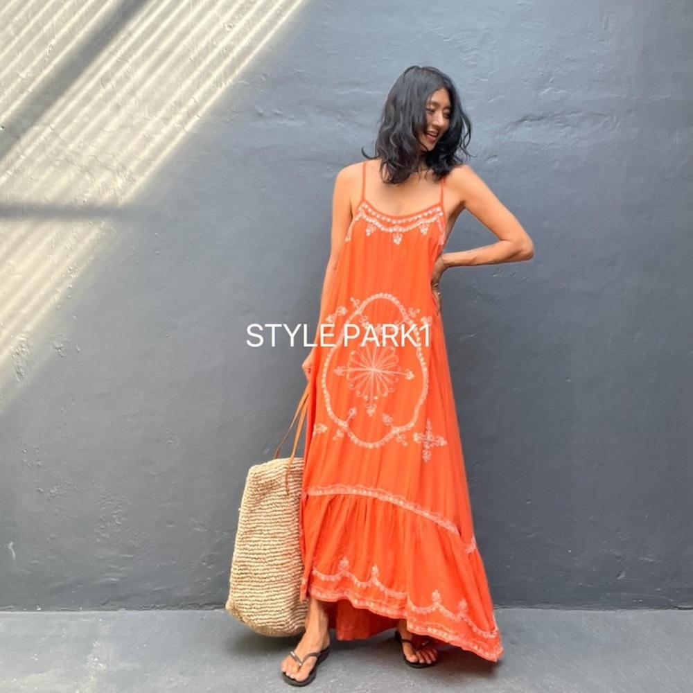 Style Park 1 Maxi Embroidered Maxi Bohemian Dress